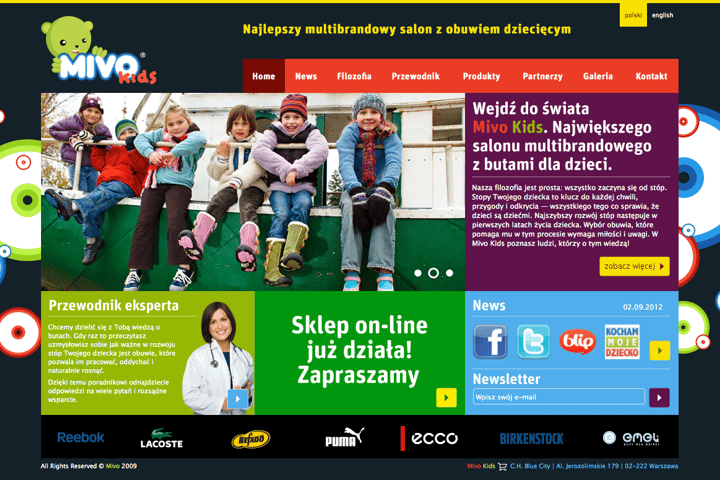 Mivo Kids website preview